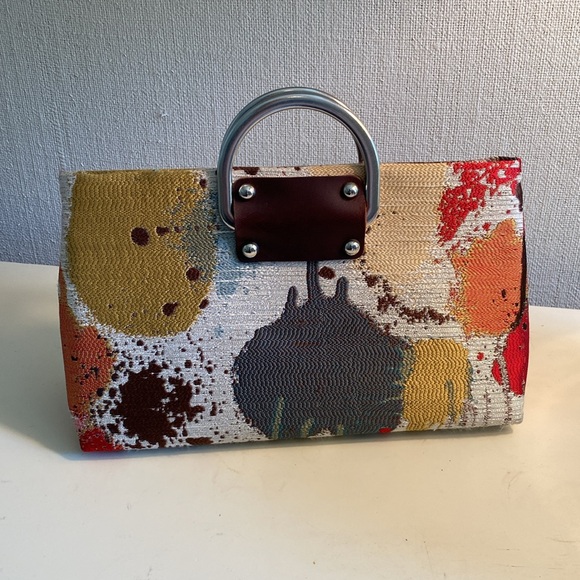 Add Libb D ring handbag - hand made - unique - like new - Picture 2 of 7